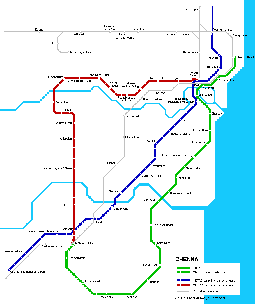 chennai metro map